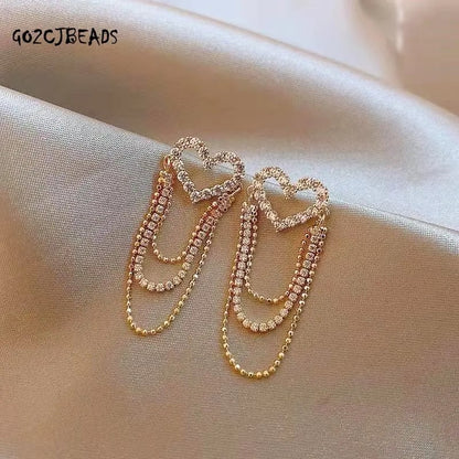 Pendientes de corazones de amor