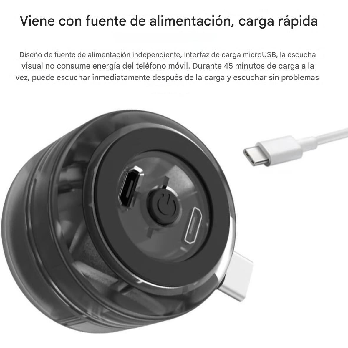 Amplificador portátil de 5 altavoces: Plug & Play para música y llamadas