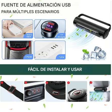 Ventilador para asiento de carros❄️