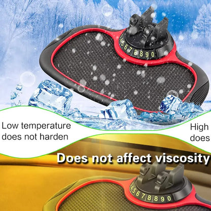 Soporte para teléfono automático con alfombrilla antideslizante para coche multifunción