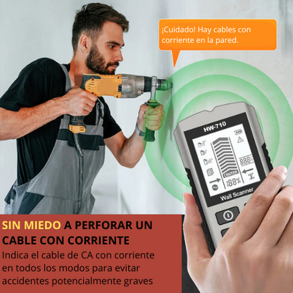 ObraMaestra - Detector manual multifunción de metales y paredes