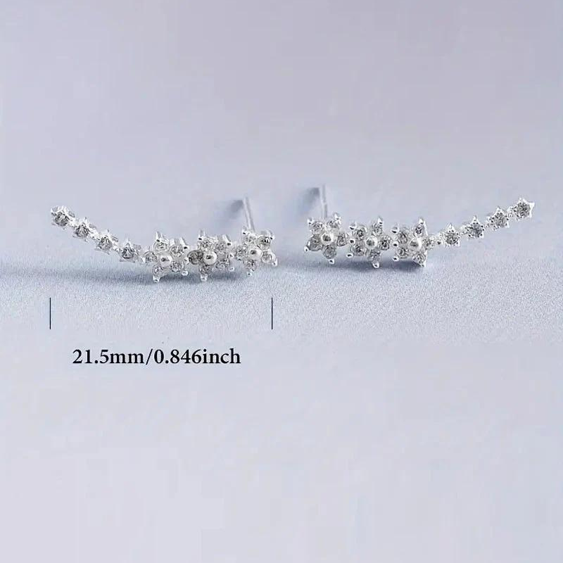 pendientes flores y estrellas fugaz