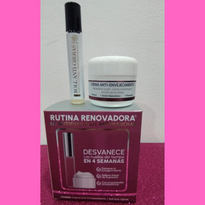 KIT CREMA ANTIEDAD + ROLL ON ANTIOJERAS