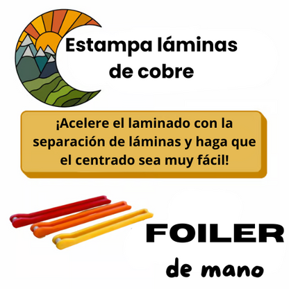 Herramienta para estampar láminas de cobre (Laminadora + Pulidora)