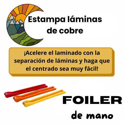 Herramienta para estampar láminas de cobre (Laminadora + Pulidora)
