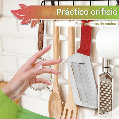 Cuchillo triturador de acero inoxidable + rallador de verduras + Ebook de recetas GRATIS