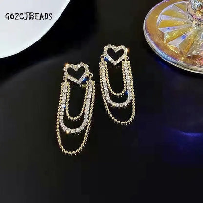 Pendientes de corazones de amor