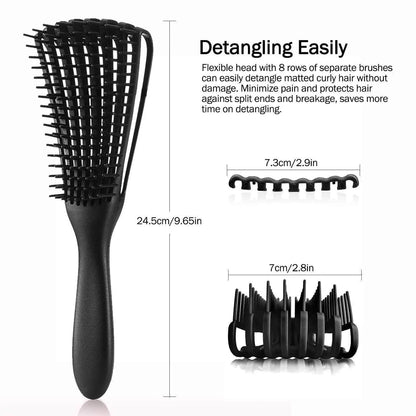 Cepillo desenredante original  Superbrush , fácil para uso húmedo o seco, ideal para todo tipo de cabello, largo y grueso rizado