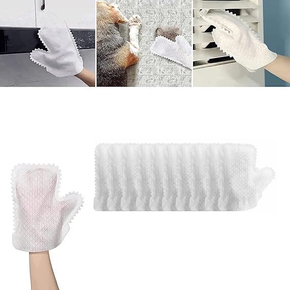 HomeClean - Kit de 10 Guantes para quitar el polvo lavables y multiusos
