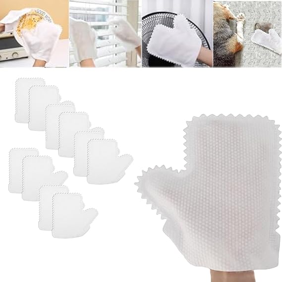 HomeClean - Kit de 10 Guantes para quitar el polvo lavables y multiusos