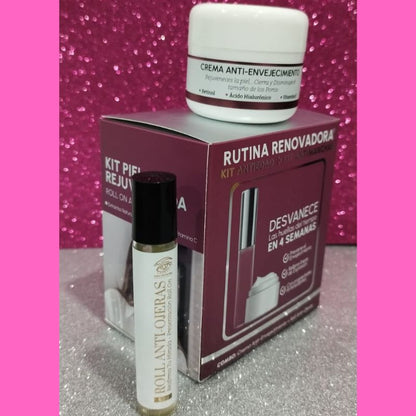 KIT CREMA ANTIEDAD + ROLL ON ANTIOJERAS