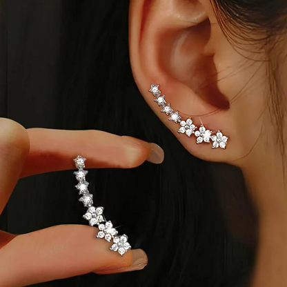 pendientes flores y estrellas fugaz