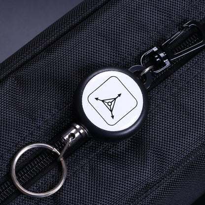 Paquete de 2 llaveros de cuerda de alambre retractiles