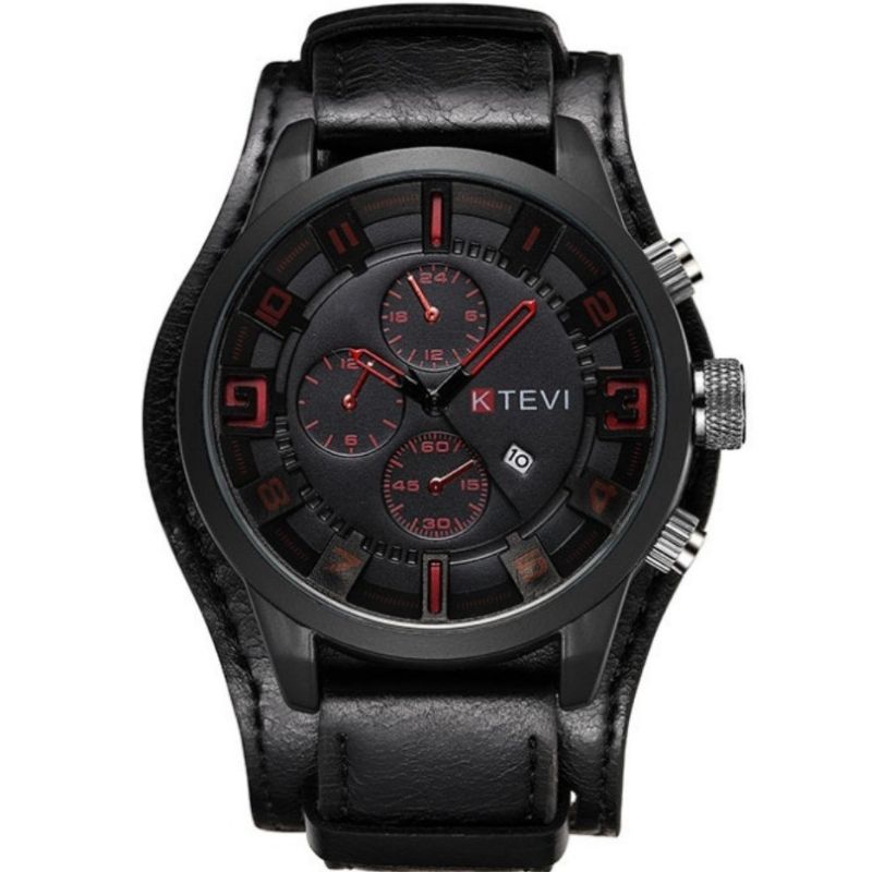 RELOJ DEPORTIVO KTEVI CON CORREA DE CUERO