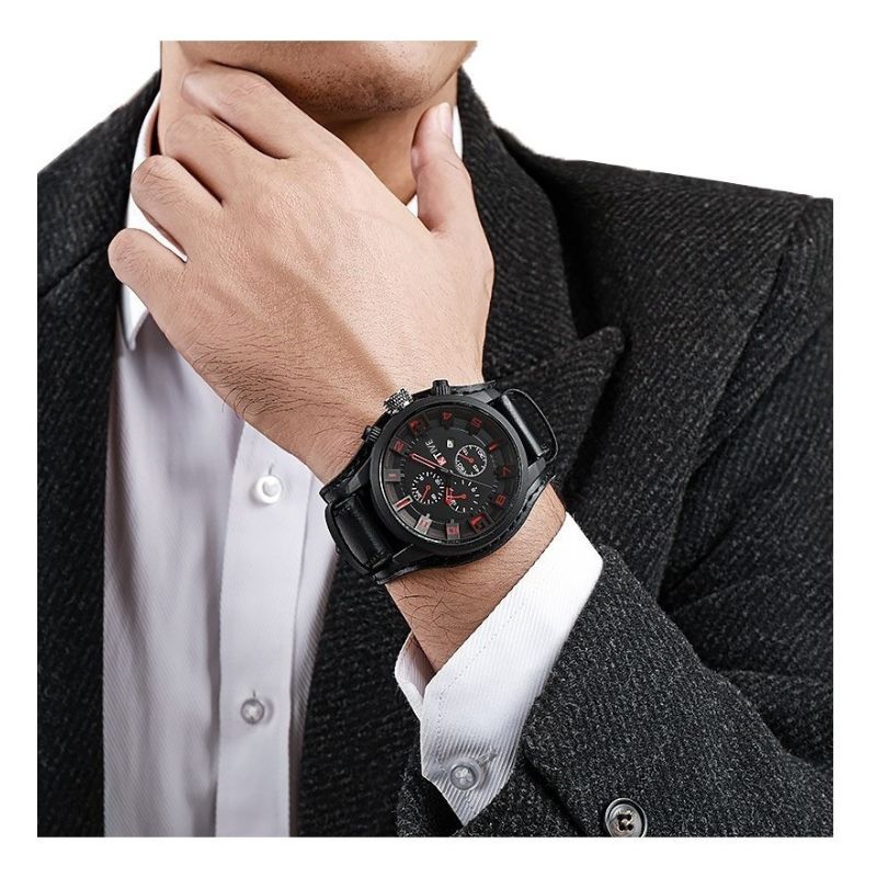 RELOJ DEPORTIVO KTEVI CON CORREA DE CUERO