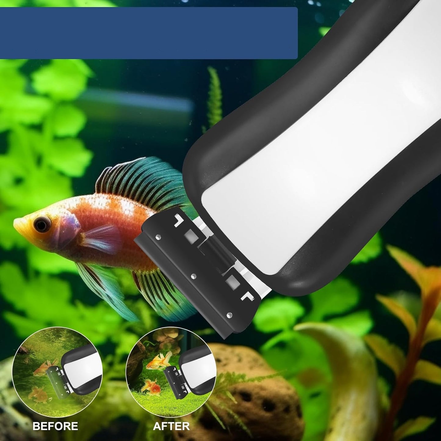 Cepillo magnetico para peceras impecables FishSpum