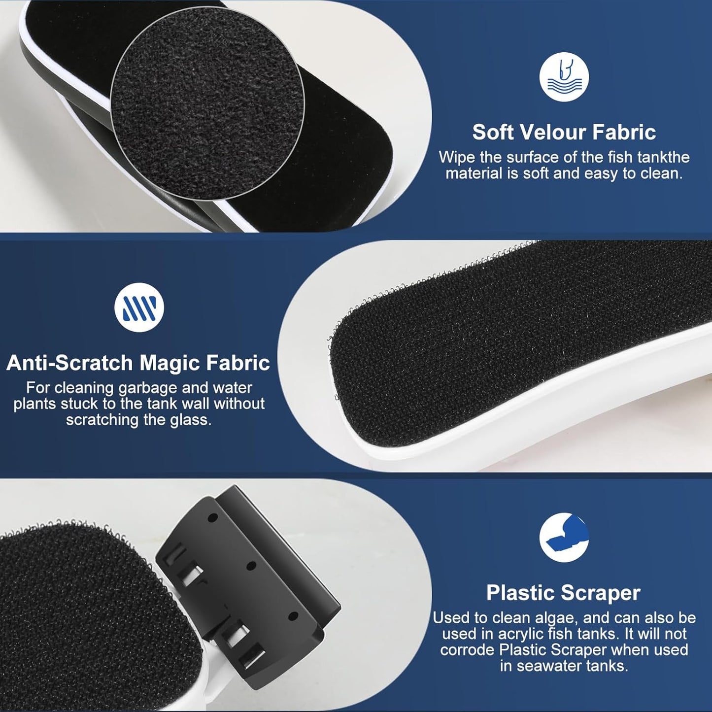 Cepillo magnetico para peceras impecables FishSpum