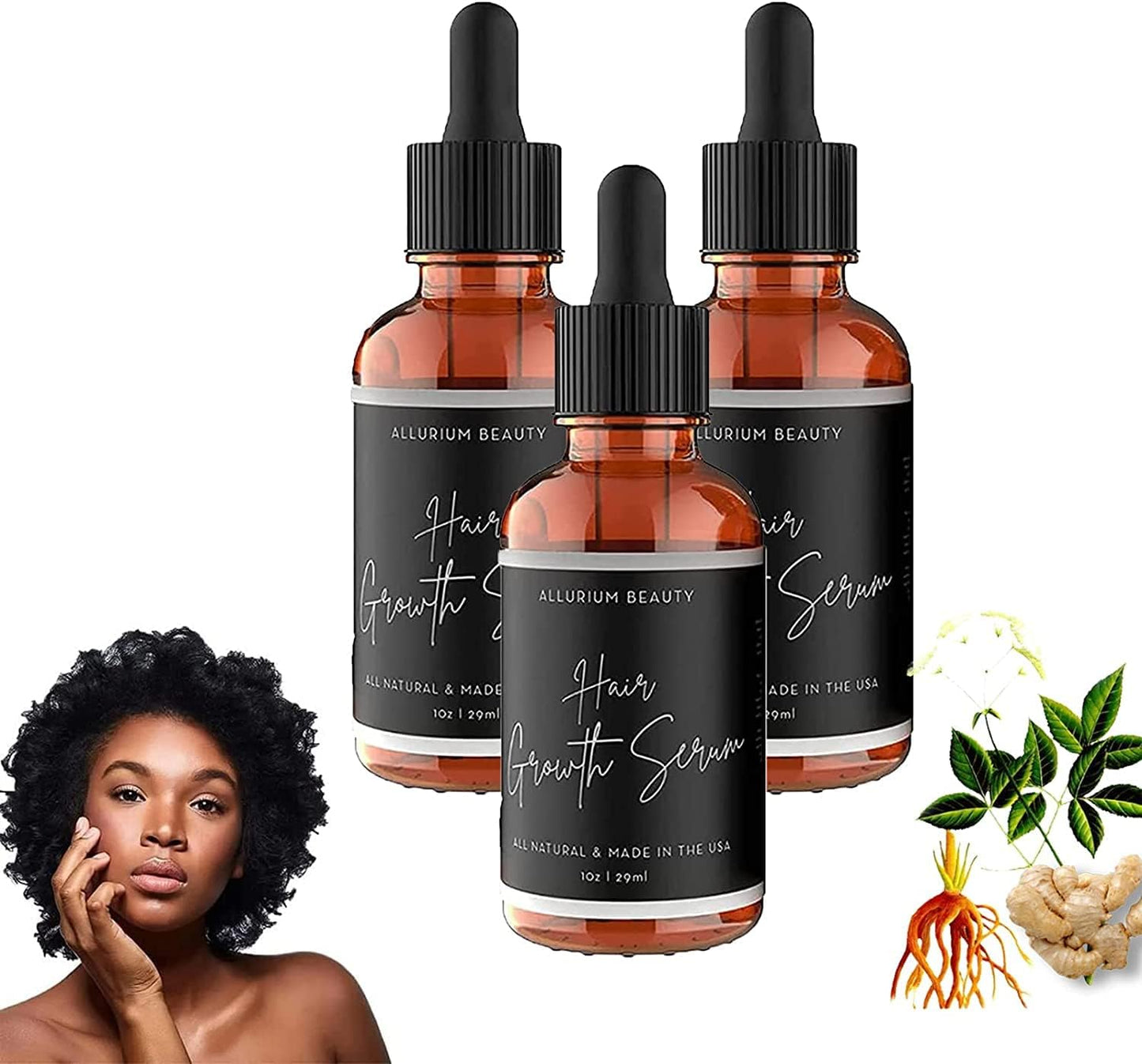 HairGrouth Serum para crecimiento de cabello, anticaída, fortalecimiento