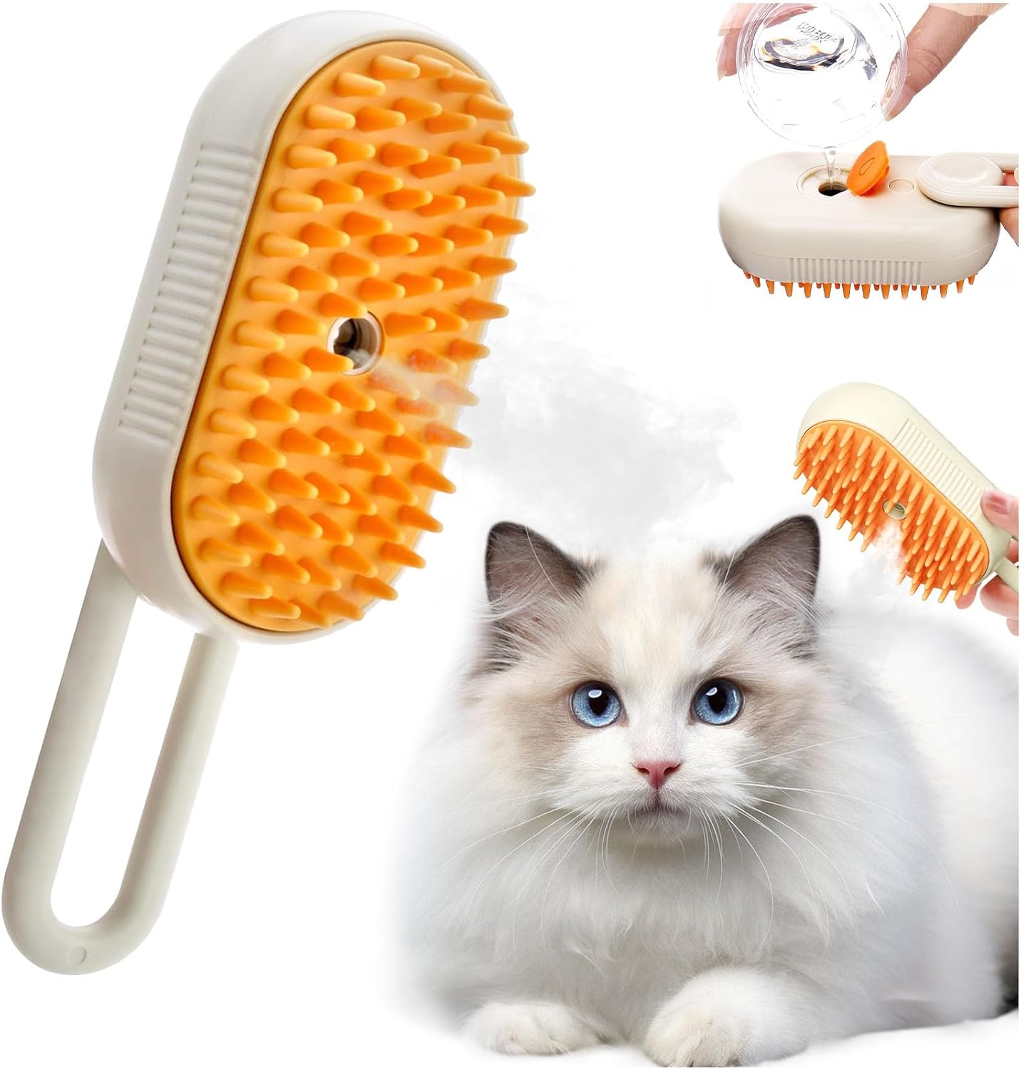 PetBrush Cepillo vapor relajante para perros y gatos