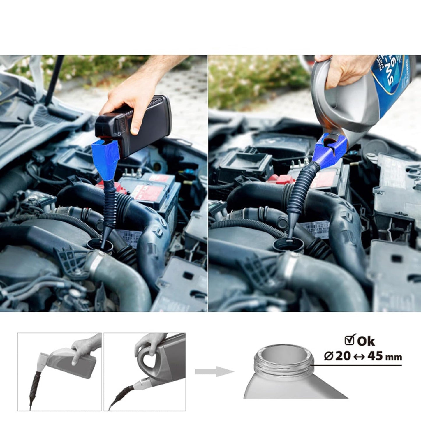 PractiEmbudos - Embudo flexible de boca ancha con filtro incorporado (PAGA 1 LLEVA 2)