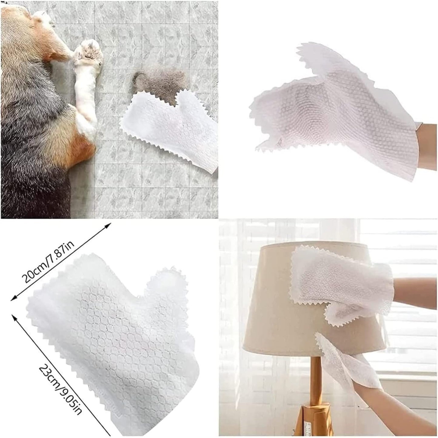 HomeClean - Kit de 10 Guantes para quitar el polvo lavables y multiusos