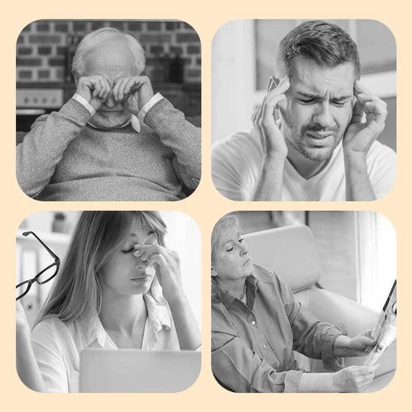 Gafas de lectura portátiles para presbicia con luz anti-azul y estuche para celular