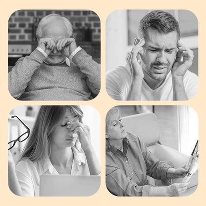 Gafas de lectura portátiles para presbicia con luz anti-azul y estuche para celular