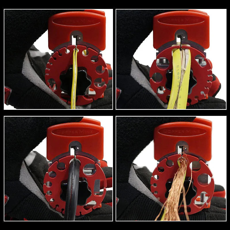 Pelador de cables rápido manual