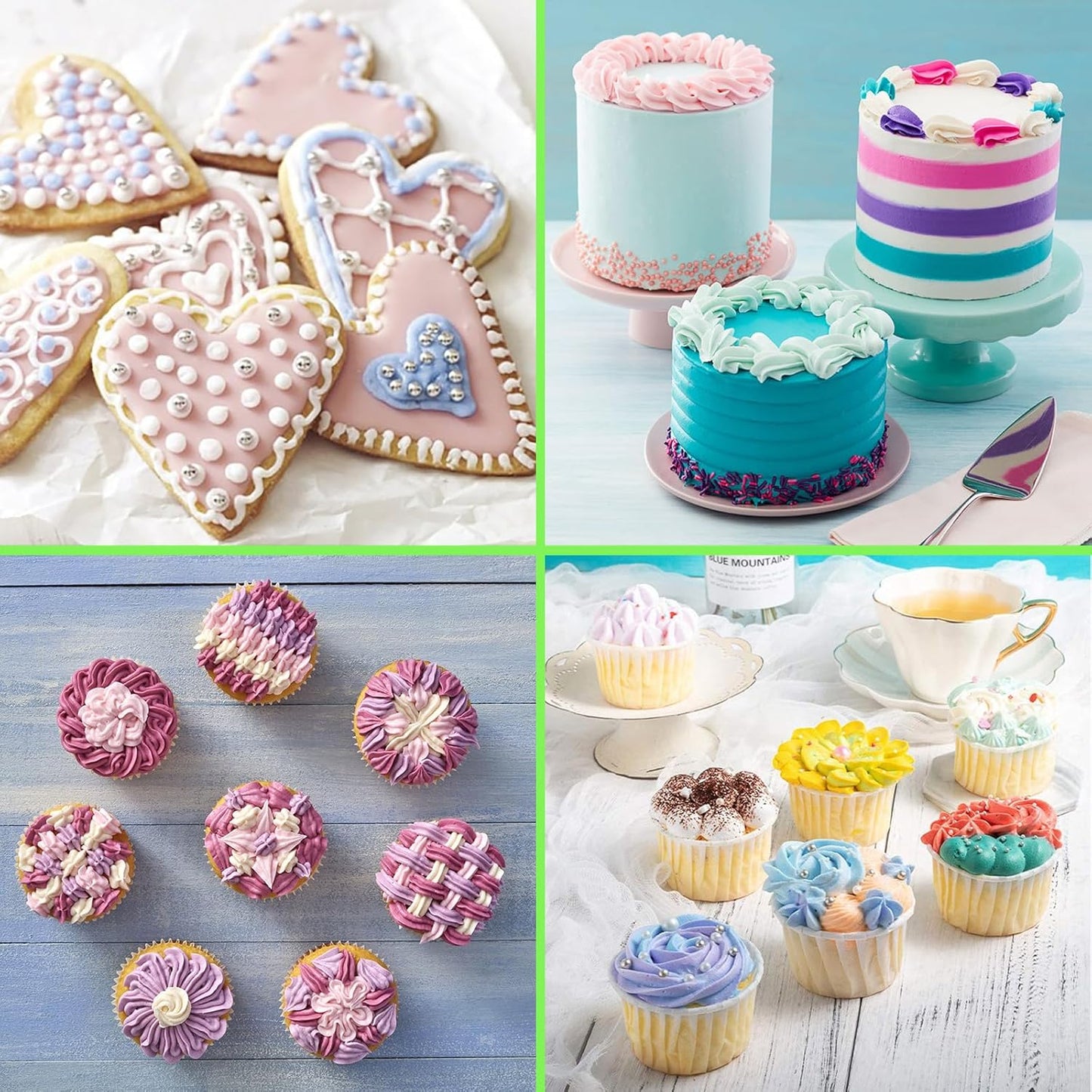 Pistola para decoración de pasteles (incluye 4 boquillas y bolsa para crema)