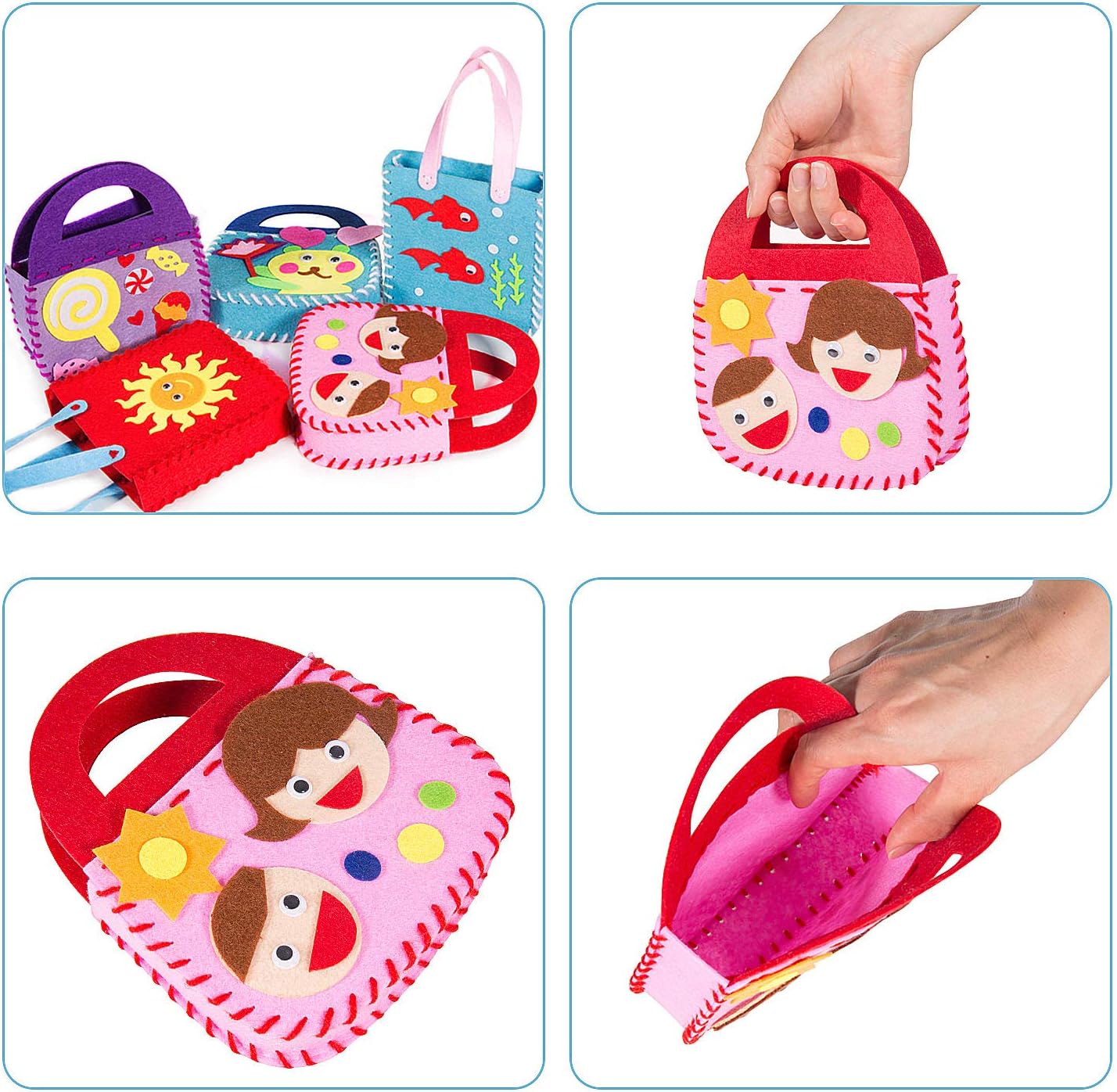 Kit de costura para niños (8 diseños incluidos)