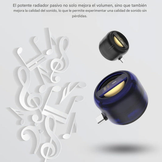 Amplificador portátil de 5 altavoces: Plug & Play para música y llamadas