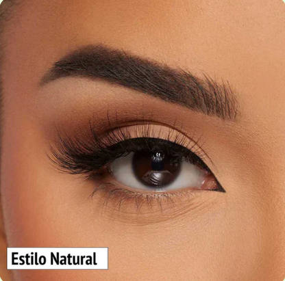 Pestañas magnéticas con delineador 5 pares