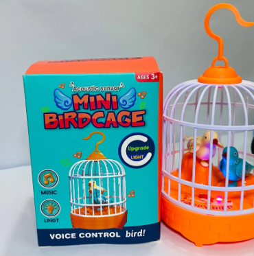 MusicCanario - Jaula con luces de pajaros que imitan lo que dices