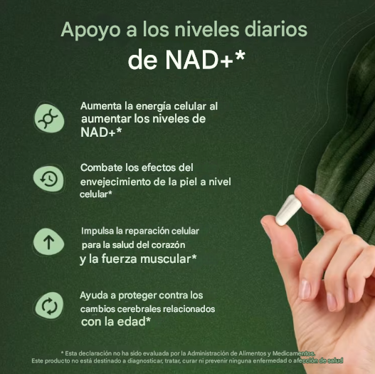 Suplemento de Niacinamida (NAD+) y Riboside