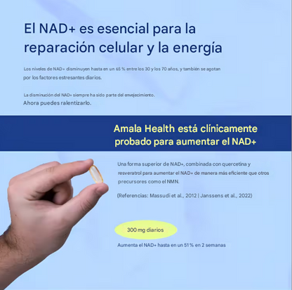 Suplemento de Niacinamida (NAD+) y Riboside