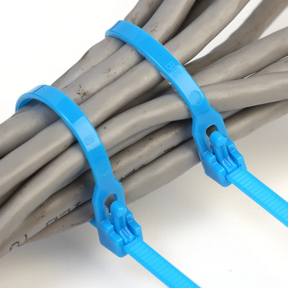 Hometik - 100pcs Amarras reutilizables de nailon