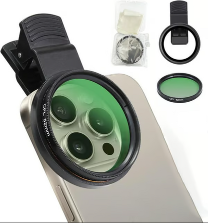 Samurai lente de cámara de smartphone, filtro polarizador circular