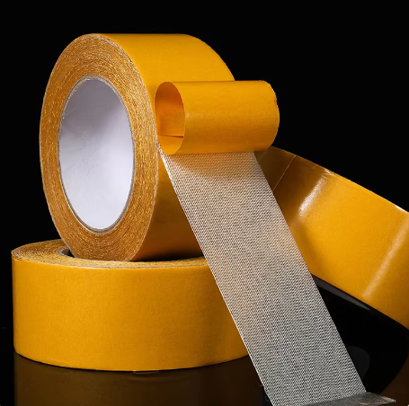 Cinta de malla de fibra de gasa de doble cara con adhesivo fuerte