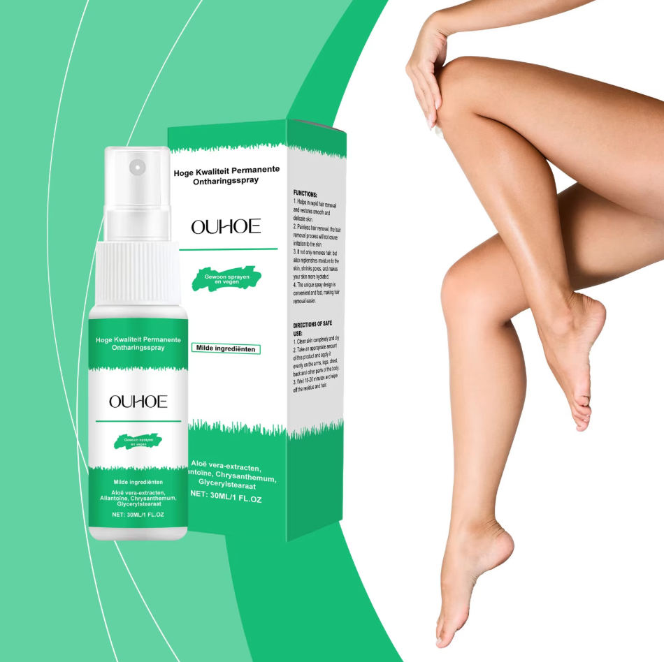 HairOff™ Spray natural para depilación permanente