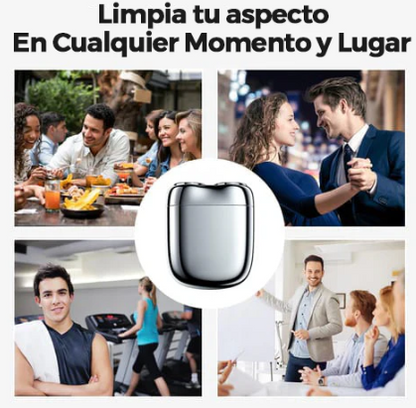 GillClean Mini afeitadora eléctrica portátil para hombres