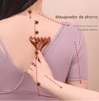 Suaveplus Peine de masaje meridiano de seis garras