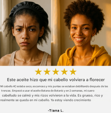 Aceite natural para el crecimiento del cabello Batana