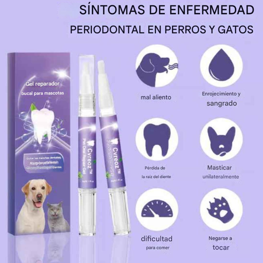 Gel reparador bucal para mascotas MuzzleGlow
