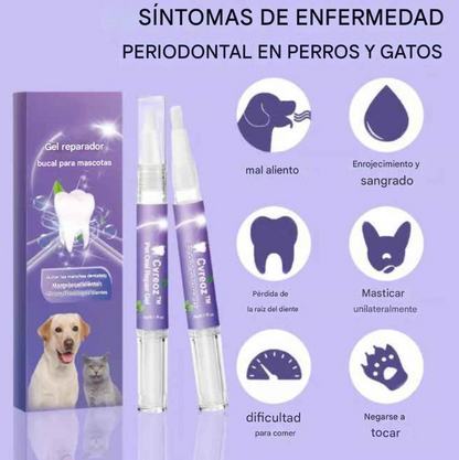 Gel reparador bucal para mascotas MuzzleGlow