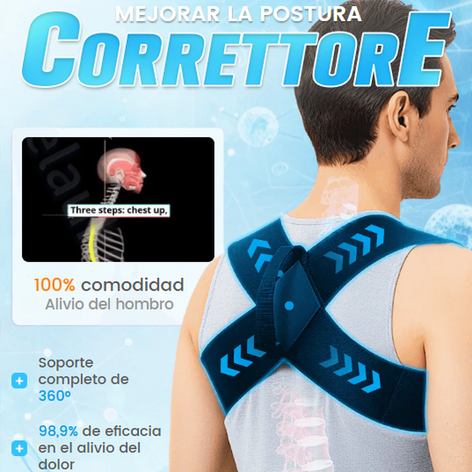 Corrector de postura realinea suavemente la columna