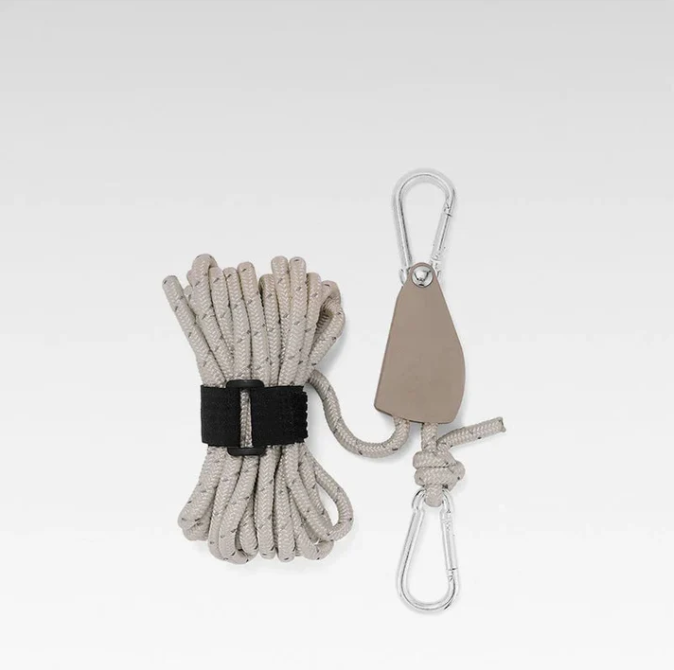 Cuerda de camping portátil ajustable y fija