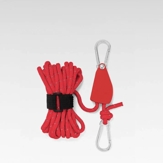 Cuerda de camping portátil ajustable y fija
