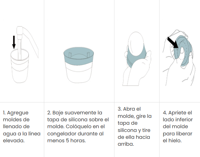 Pack de 3 Moldes para bolas de hielo