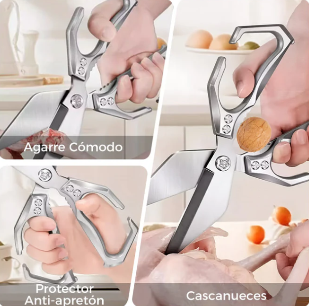 Tijeras de cocina de acero inoxidable para huesos de pollo, pescado