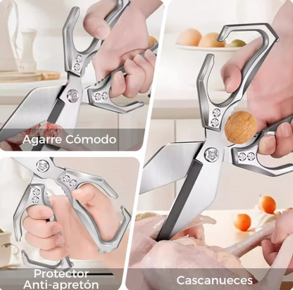 Tijeras de cocina de acero inoxidable para huesos de pollo, pescado